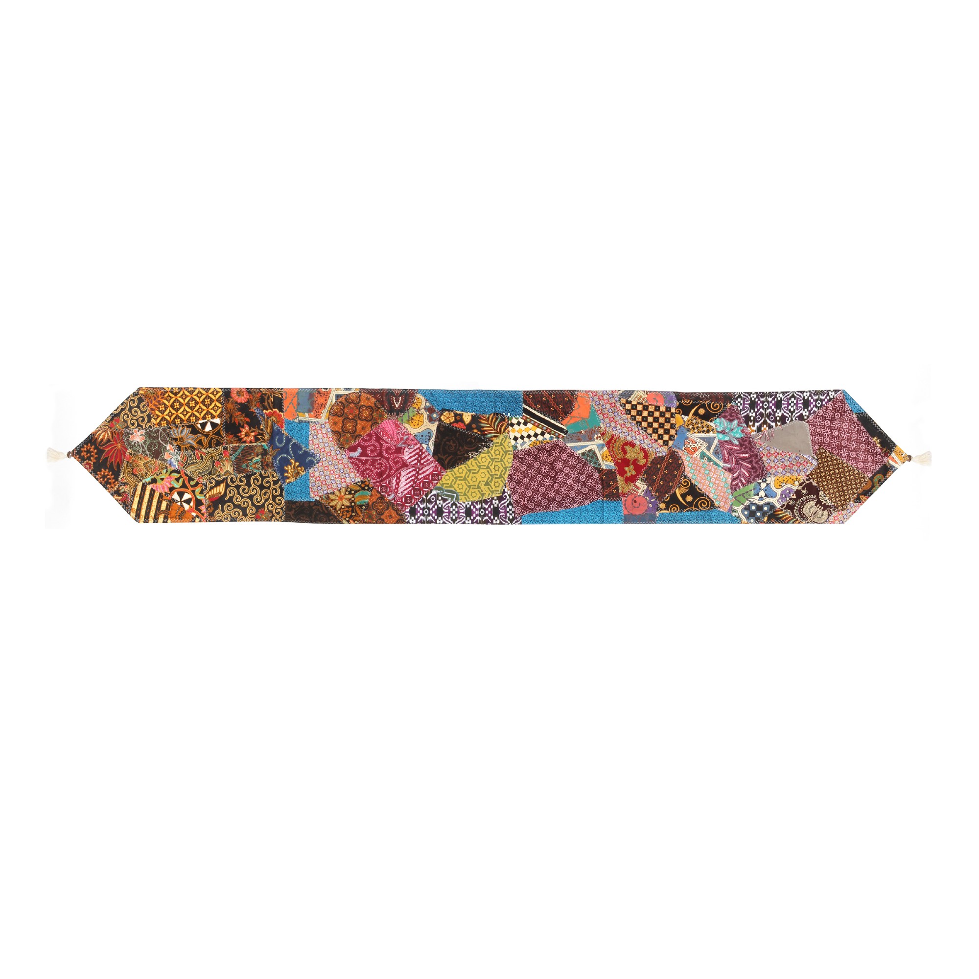 Patchwork Tischläufer, multicolor, L 200 cm, B 35 cm von fischer's lagerhaus