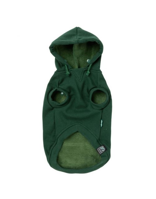 Fuzzyard Treats Hoodie Donkergroen - Hondenkleding