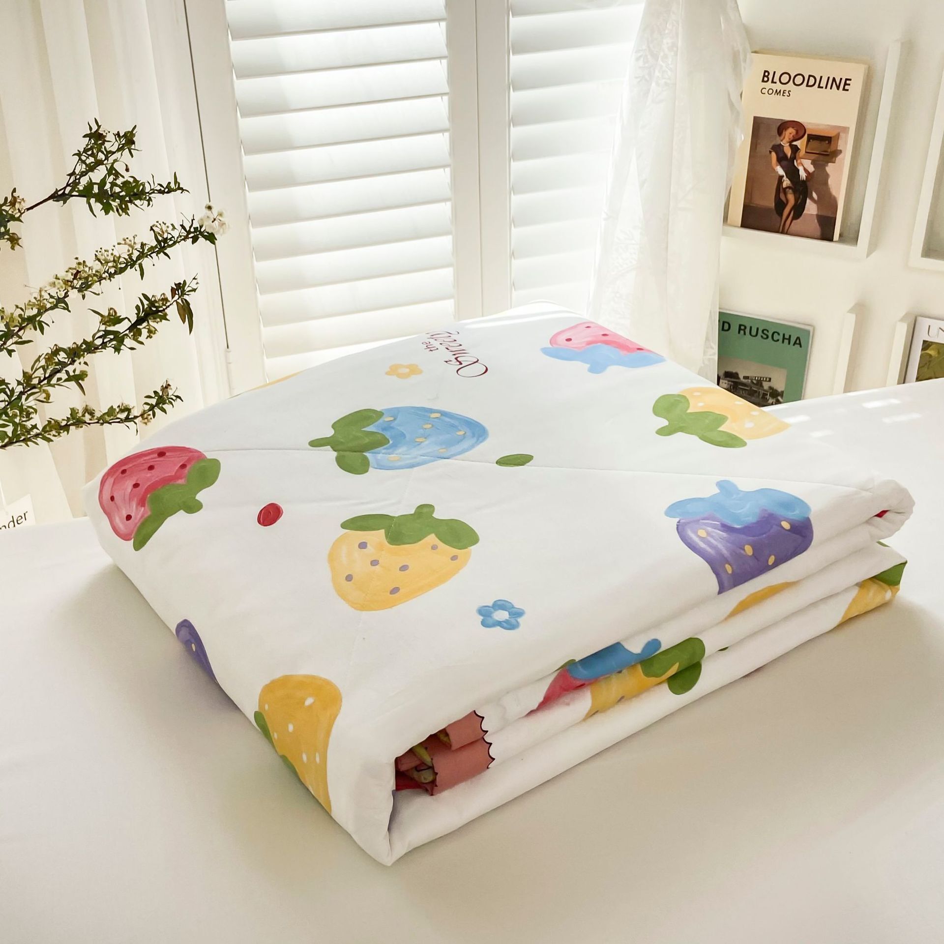 Children Cartoon Summer 100% Pure Cotton Blanket Queen King Size