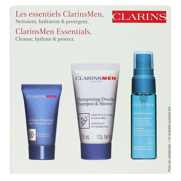 Coffret Clarinsmen Les Essentiels Kit Découverte soin visage pour homme