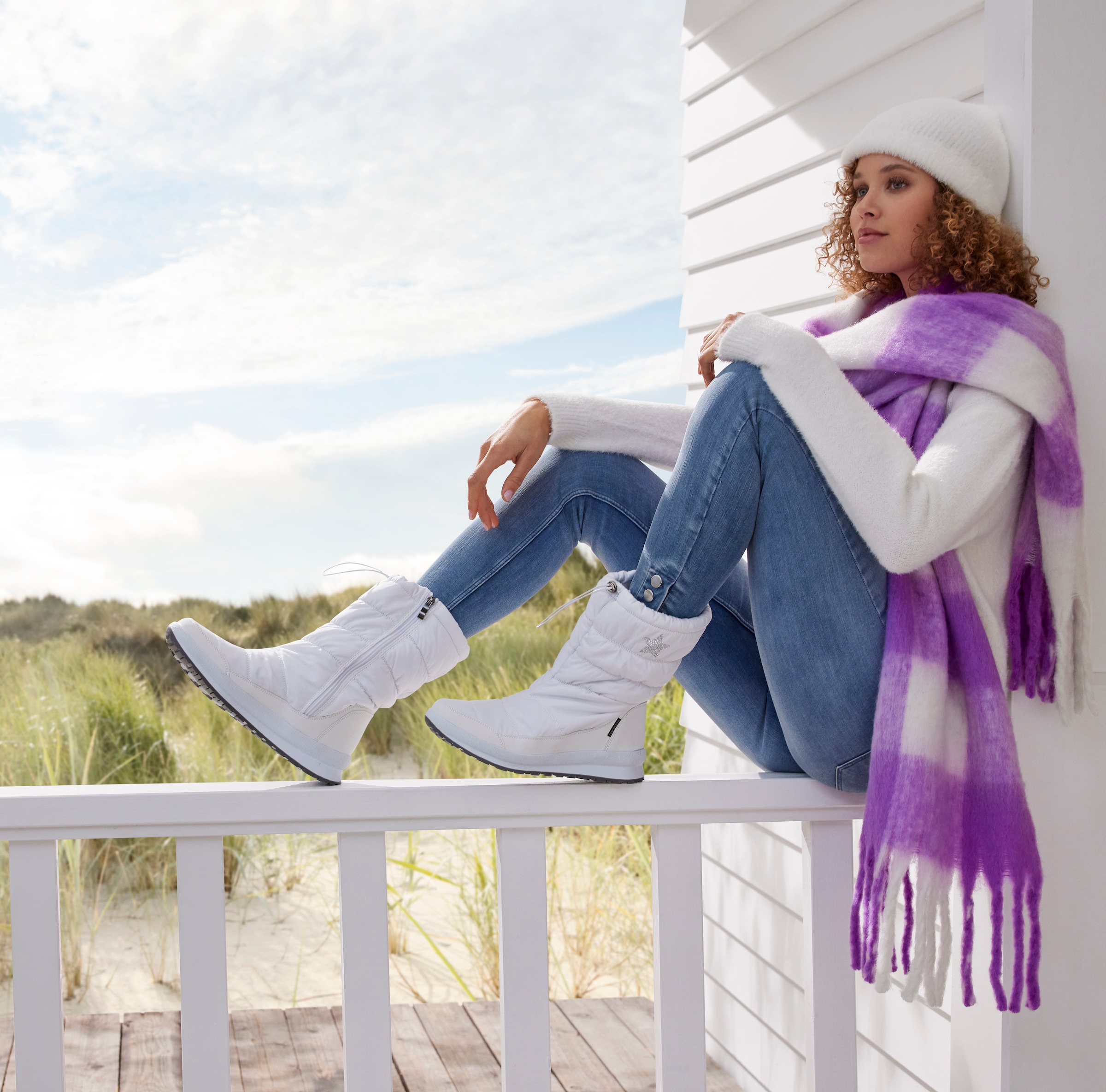 LASCANA Winterstiefel  Stiefelette, Winterboots mit Warmfutter, wasserabweisend