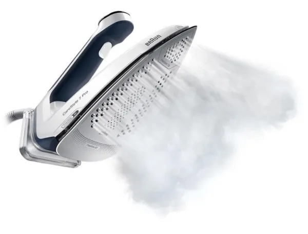 Braun CareStyle 7 Pro IS 7282 BL - Dampstrygejern med automatisk afbrydelse - såleplade: EloxalPlus FreeGlide 3D - 2700 W - blå