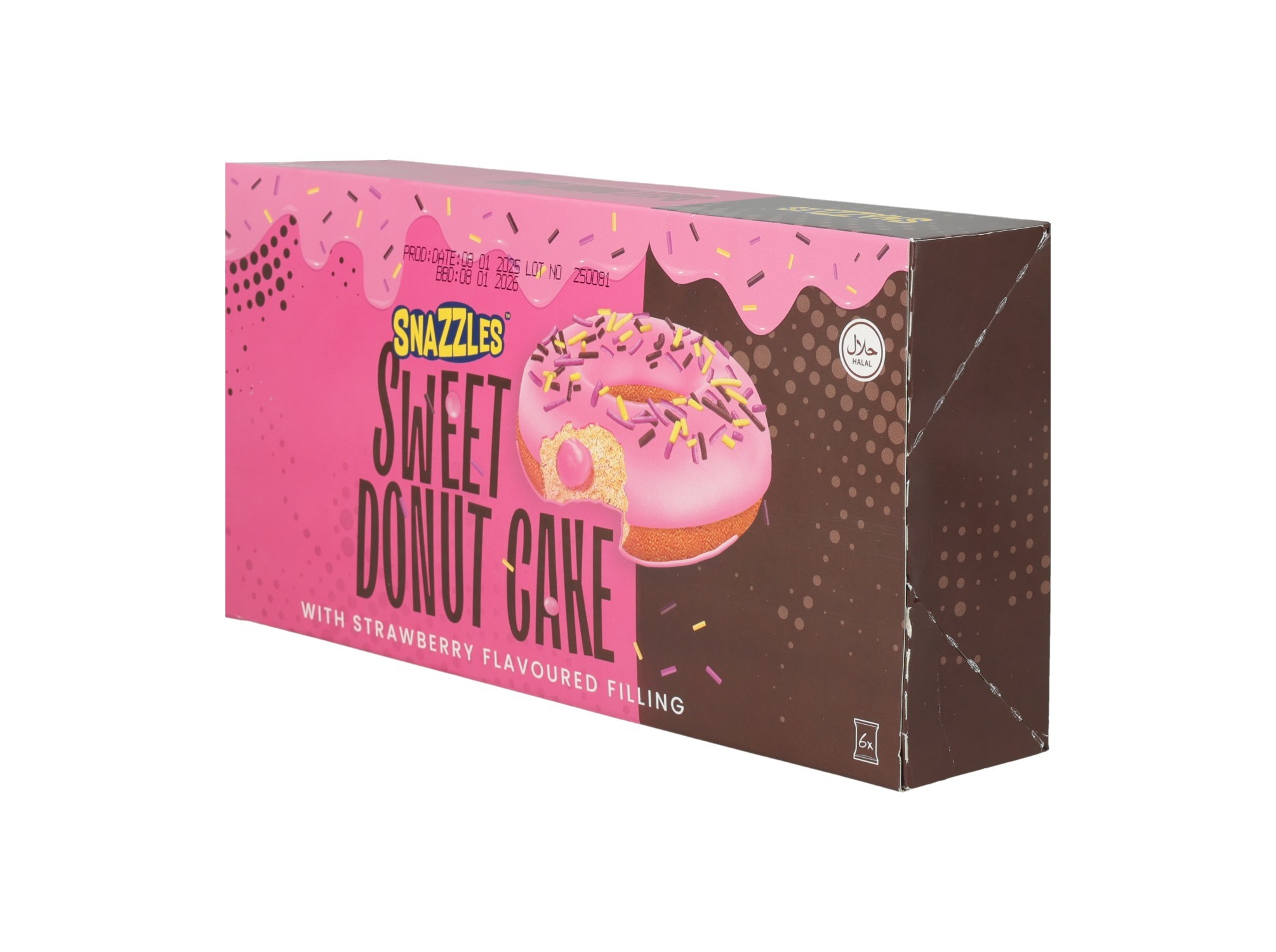BOLOS SNAZZLES DONUT STRAWBERRY 6X40G