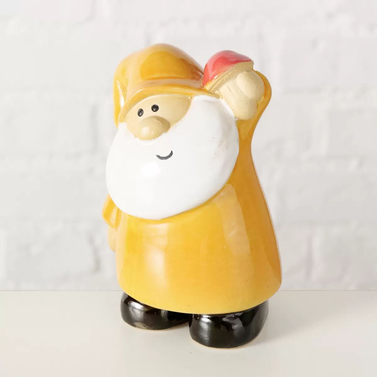 Dekofigur Wichtel Gerti orange,weiss