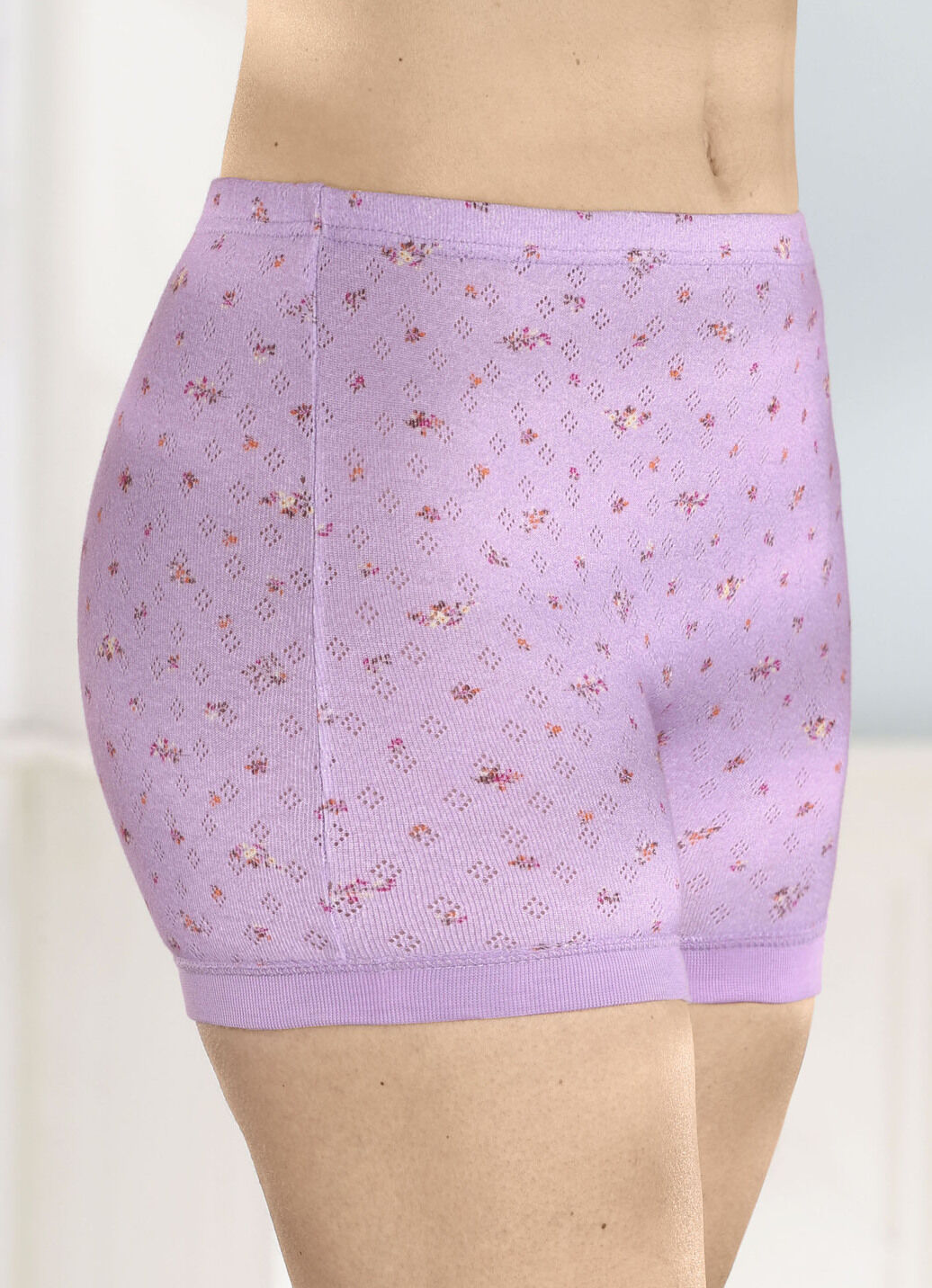 Viererpack Unterhosen mit feinerm Ajour-Dessin