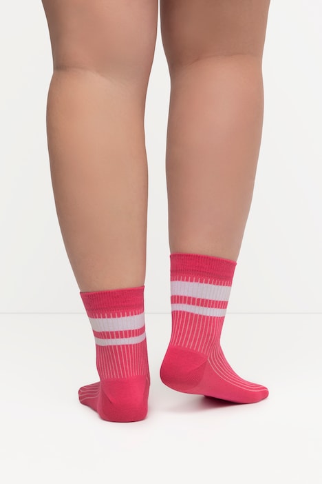 Kurzschaft-Socken, 3er-Pack, Streifen