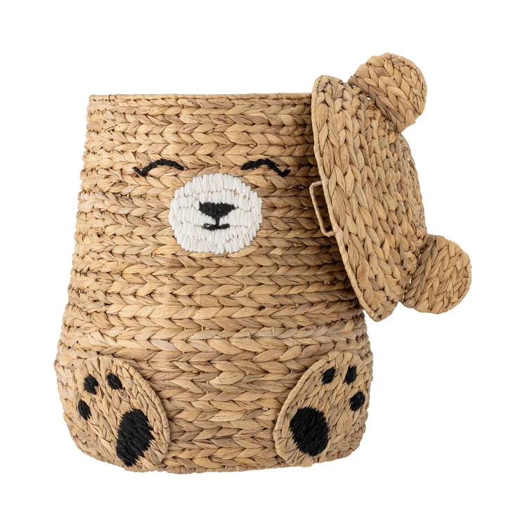 Bloomingville Mini - Timone Korb mit Deckel, natur