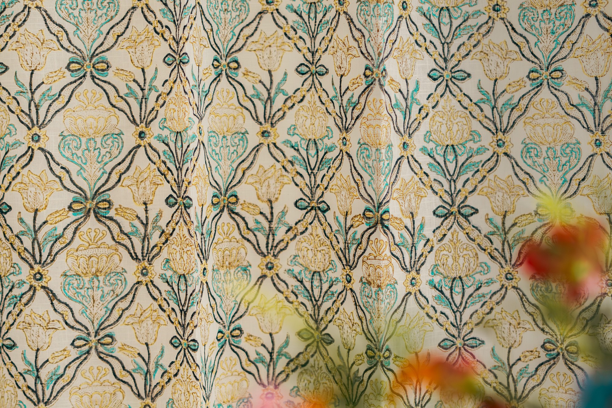 Vorhang aus Voile multicolor, H 220 cm, B 110 cm von fischer's lagerhaus