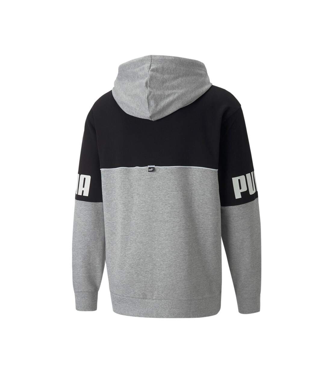 Sweat Zippé Gris/Noir Homme Puma Power Colorblock