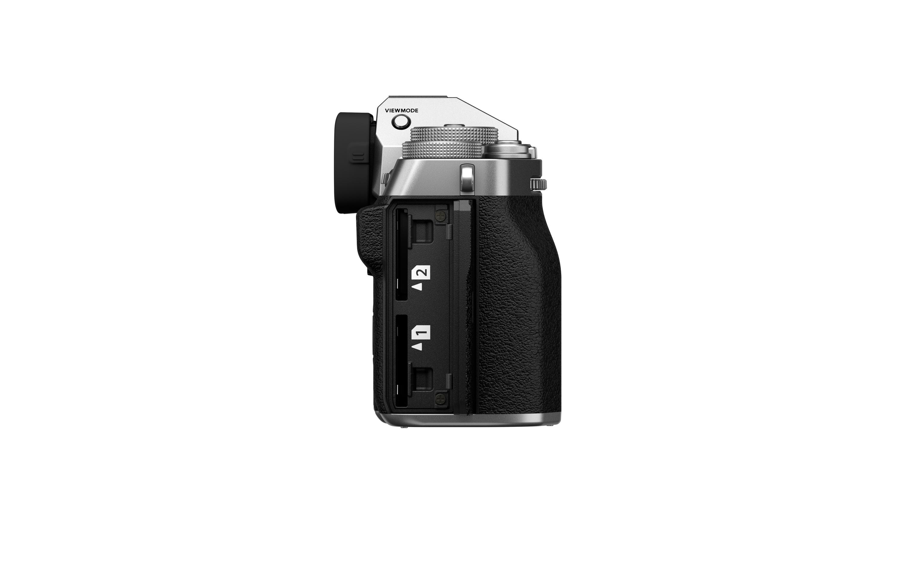 Fotokamera X-T5 Body Silber<br>Spiegellose Systemkamera mit 40.2 Megapixel-Sensor und integriertem Fünf-Achsen-Bildstabilisator