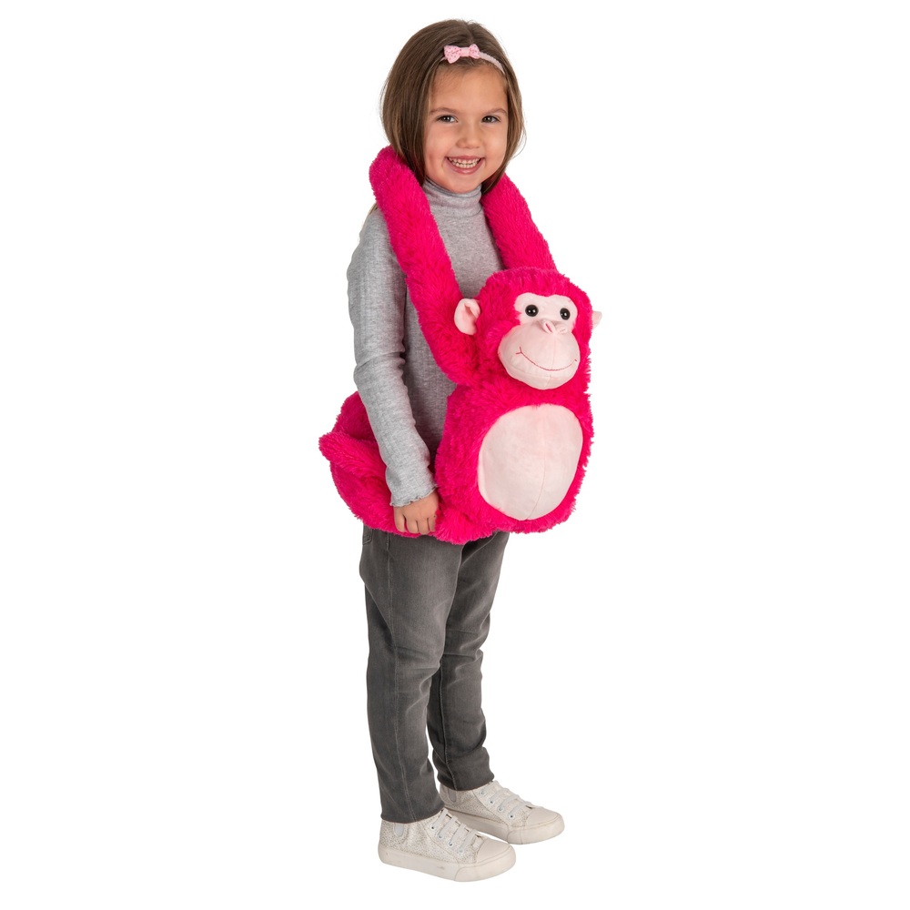 Frecher Affe, rosa, 75 cm, Plüschtier