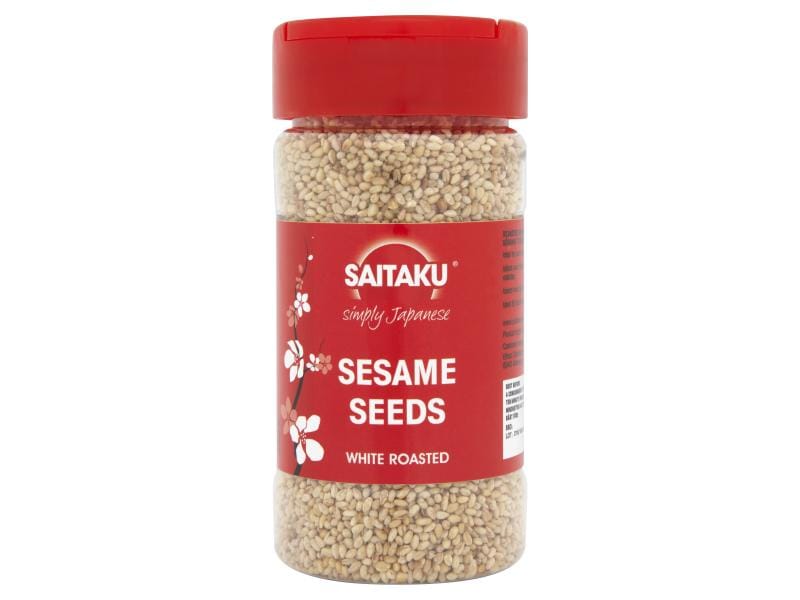 Saitaku Sesame Seeds White Roasted 95 g Weisse geröstete Sesamsamen