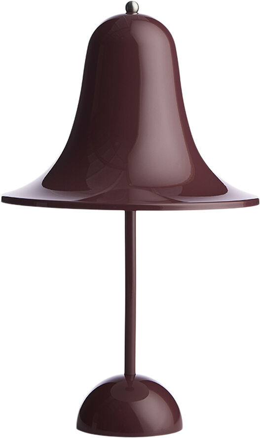 Verpan Pantop Ø18 Portable Table Lamp Burgundy