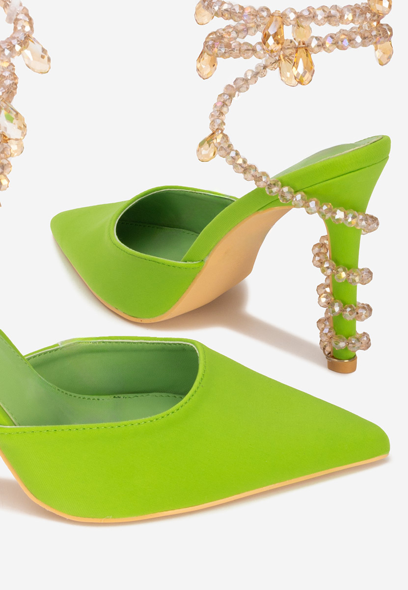 Chaussures à talon aiguille verts Madison