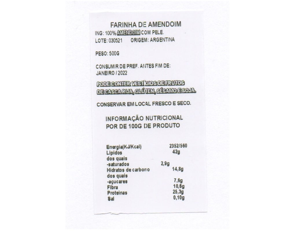 FARINHA JFF AMENDOIM 500G