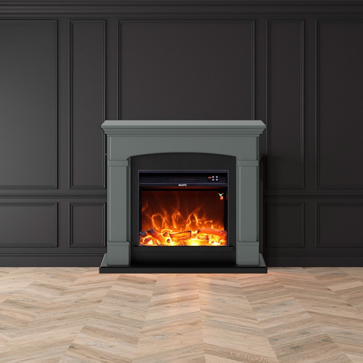 Cheminee murale 1500w fuego monica antracita