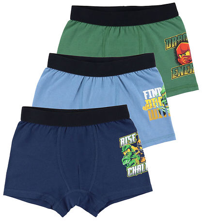 LEGO® Ninjago Boxershorts - LWAgan - 3er-Pack - Dark Navy/Hellbl