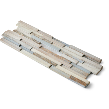 Wandbekleding Boho Wood design wit 0,57m2