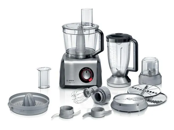 Bosch MC812M844 - Køkkenmaskine - 1250 W - stål/sort