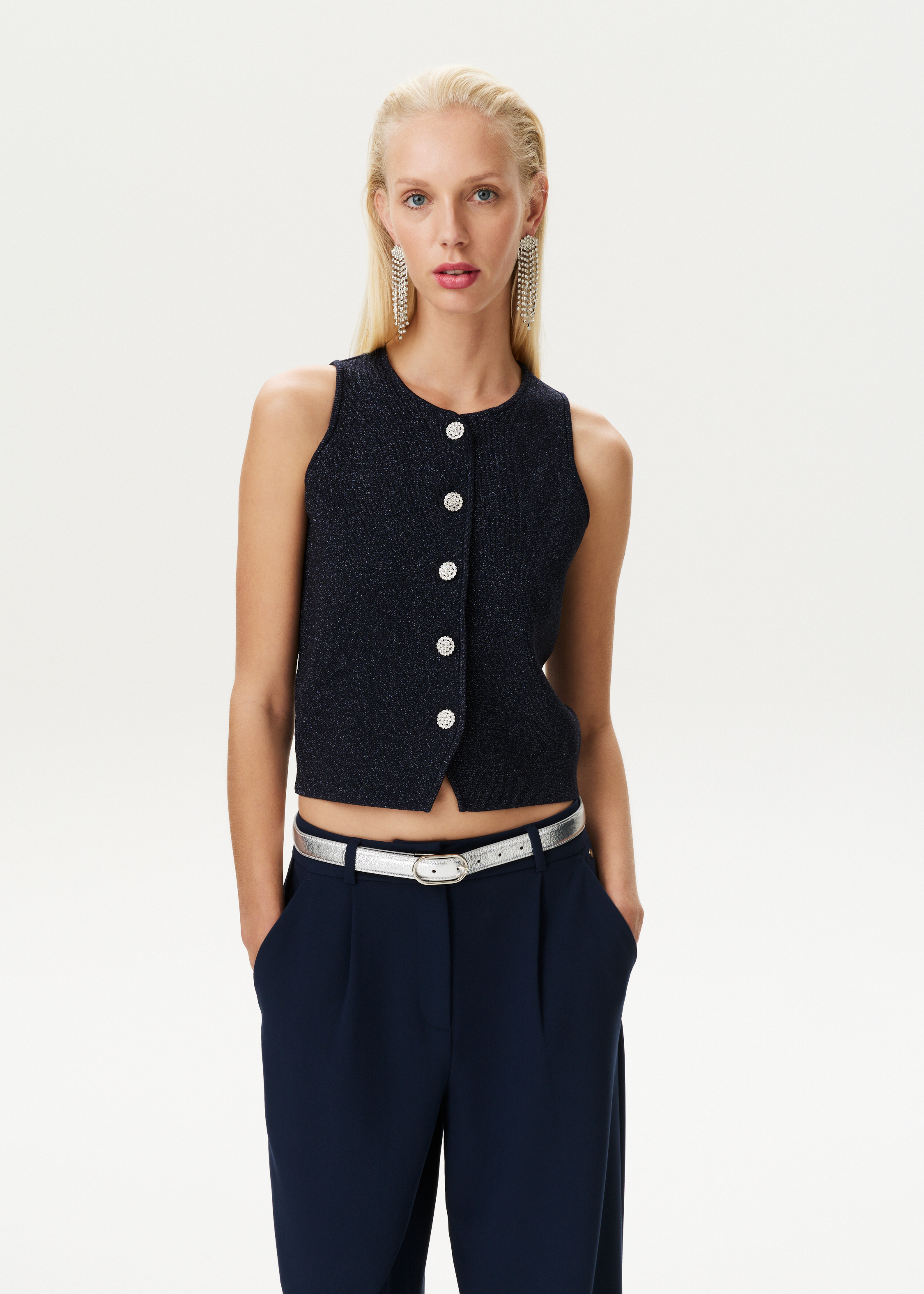 Gilet met lurex