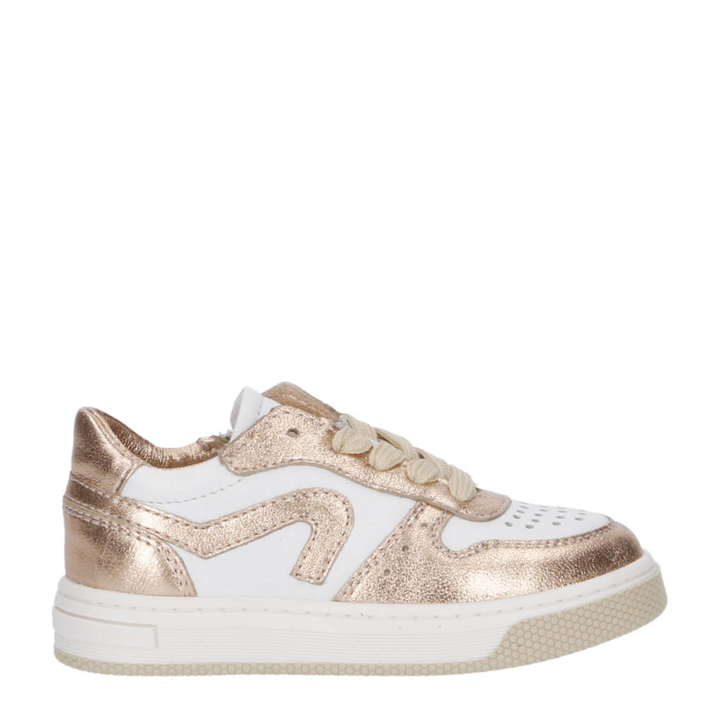 Pinocchio leren sneakers brons