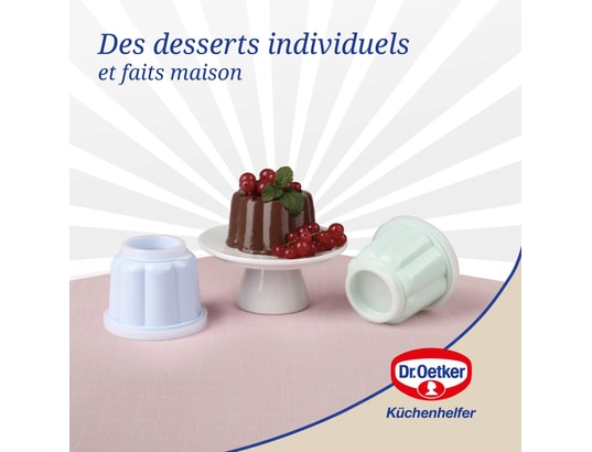 DR OETKER - Pâtisserie Lot de 6 moules à flans avec couvercle dr. Oetker rétro ref...