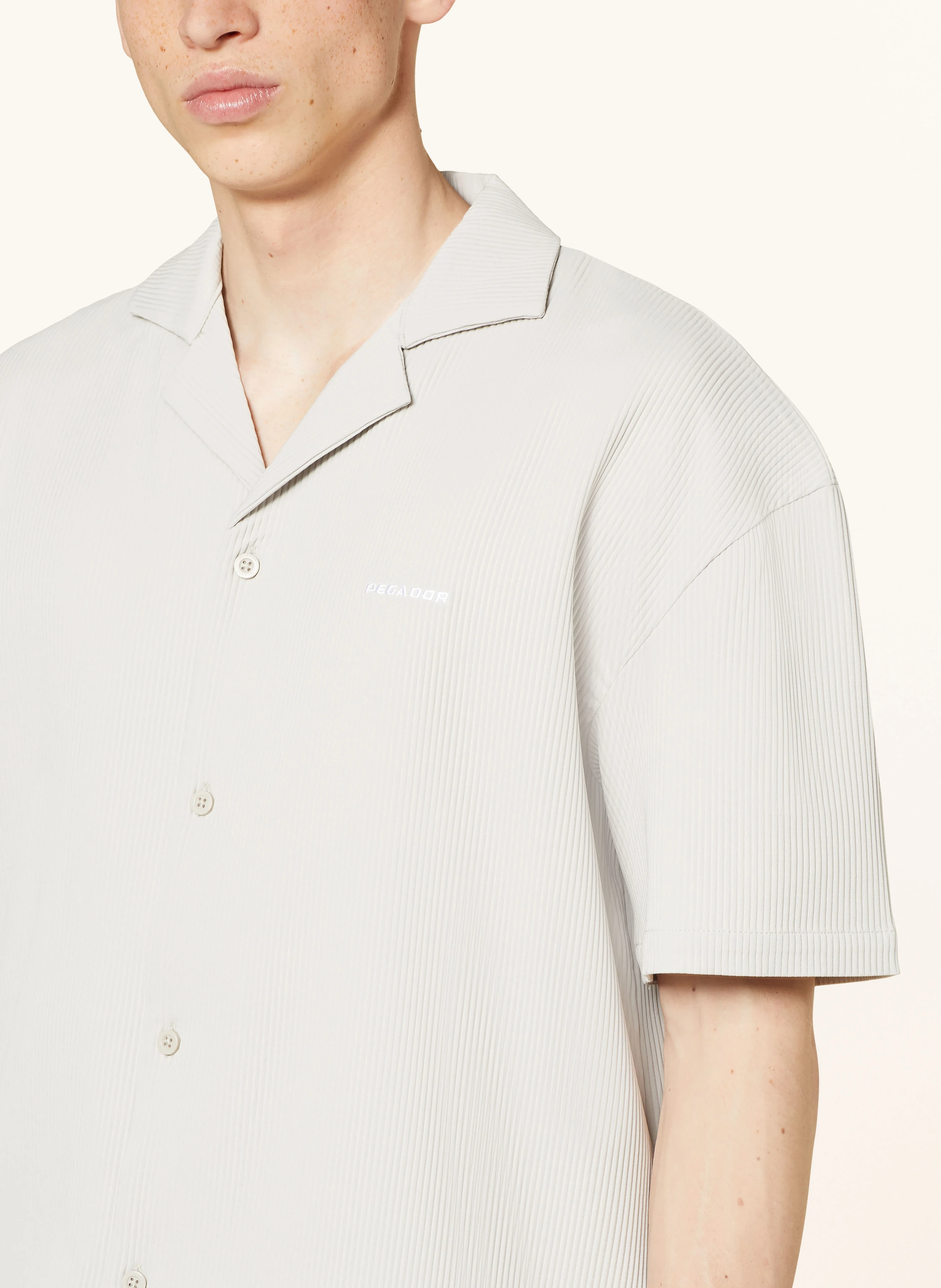 PEGADOR Resorthemd TROY Comfort Fit mit Plissees