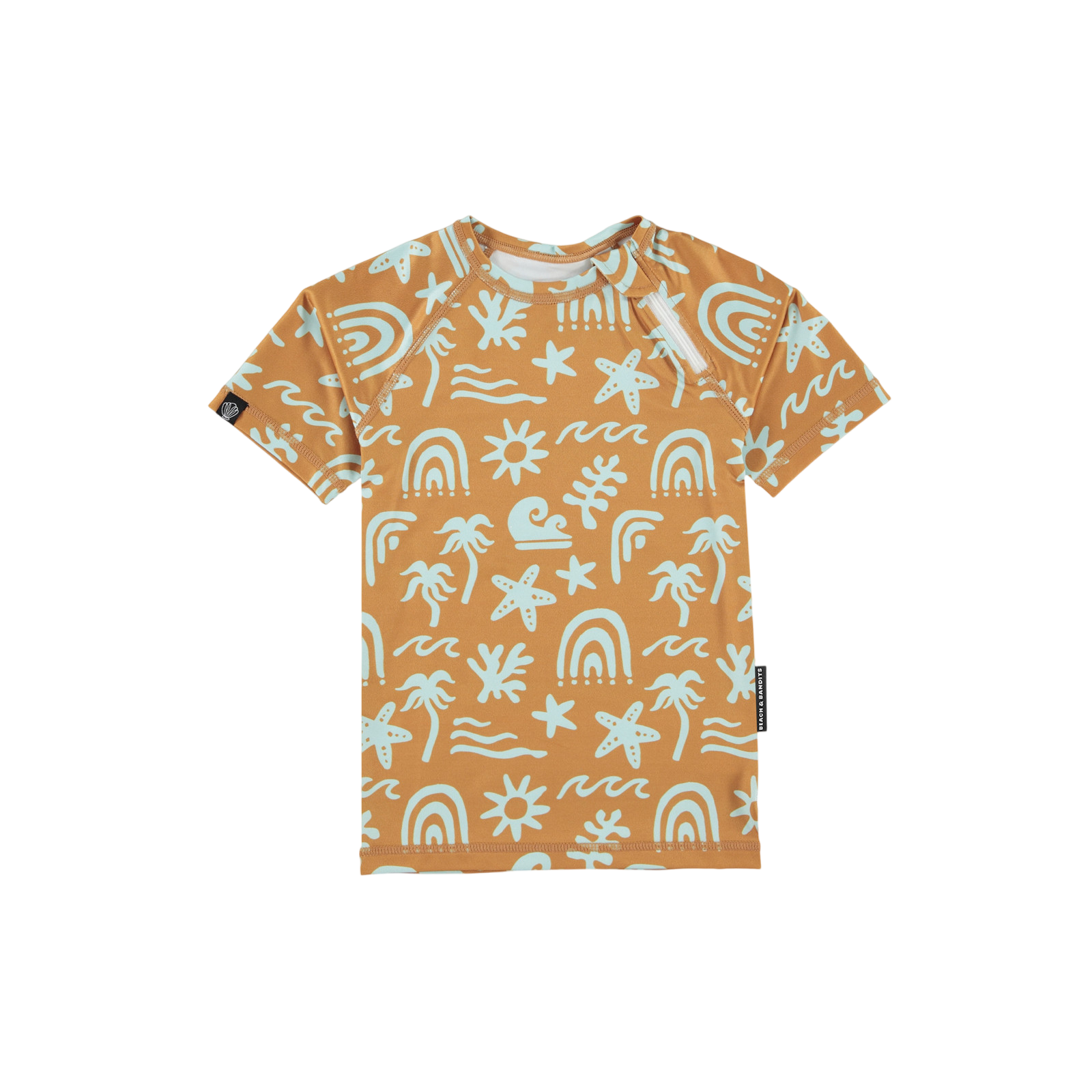 Badeshirt UPF 50  Tropical Vibes Blue