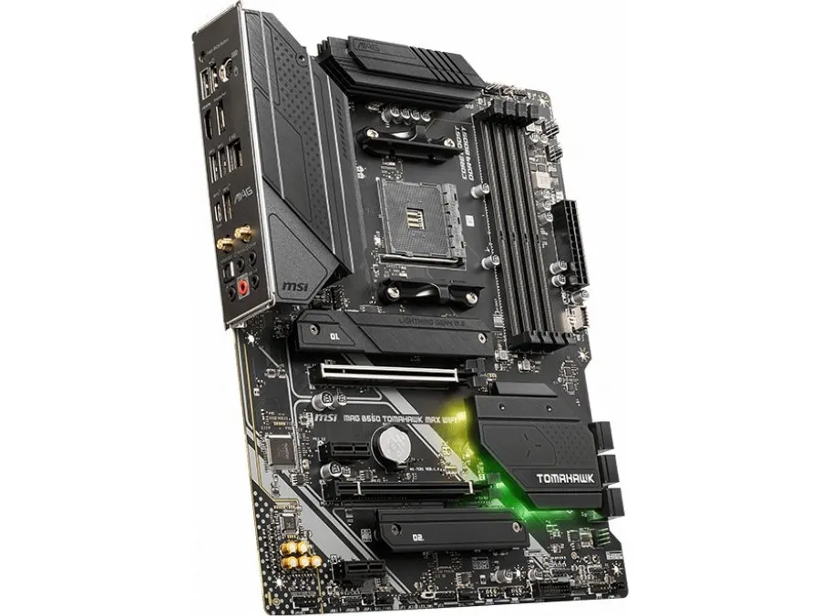 MSI MAG B550 TOMAHAWK MAX WIFI - Bundkort - ATX - Socket AM4 - AMD B550 Chipset - USB 3.2 Gen 1, USB 3.2 Gen 2, USB-C 3.2 Gen2, USB-C 3.2 Gen 1 - 2.5 Gigabit LAN, Wi-Fi 6, Bluetooth - onboard grafik (CPU påkrævet) - HD Audio (8-kanaler)