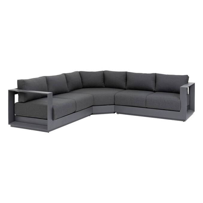 Salon d'angle de jardin ALLURE Graphite