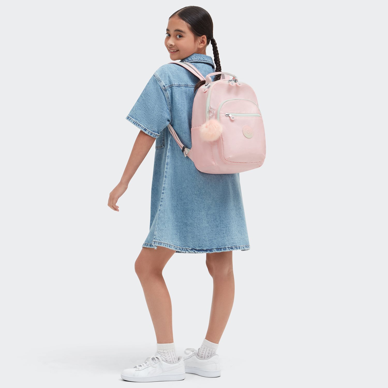 Kipling Seoul S blush metallic
