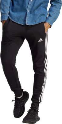 Adidas SportswearEssentials French Terry Tapered Cuff 3-Stripes Pant - schwarz