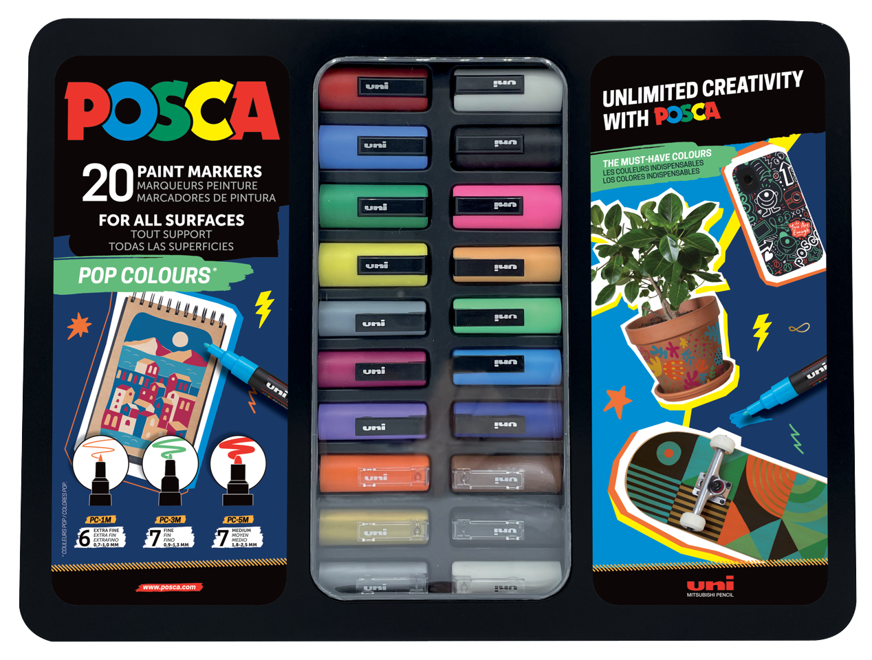 Posca - Metal Tin Pop Colours - (401535)