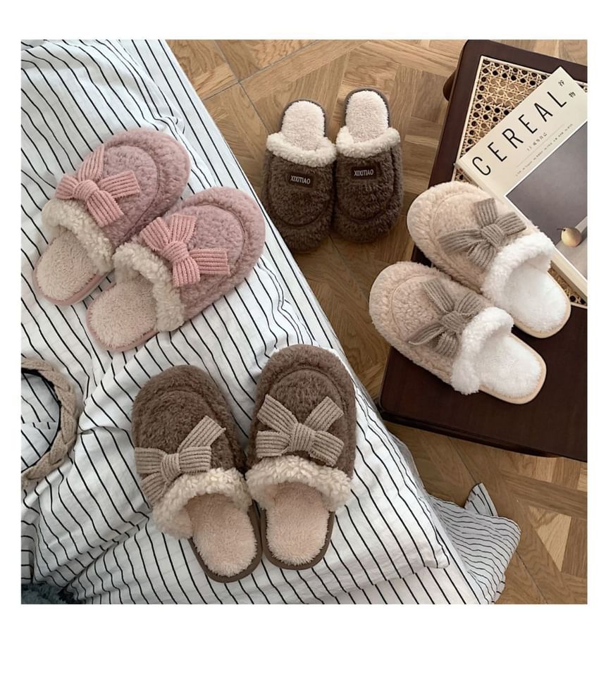 Anran - Bijpassende fleece pantoffels voor thuis