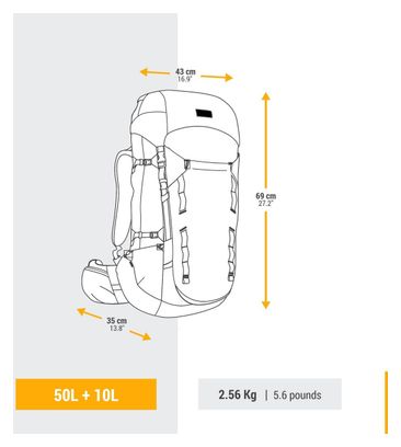 Sac de Randonnée Forclaz 50 10 L - MT900 Symbium Vert