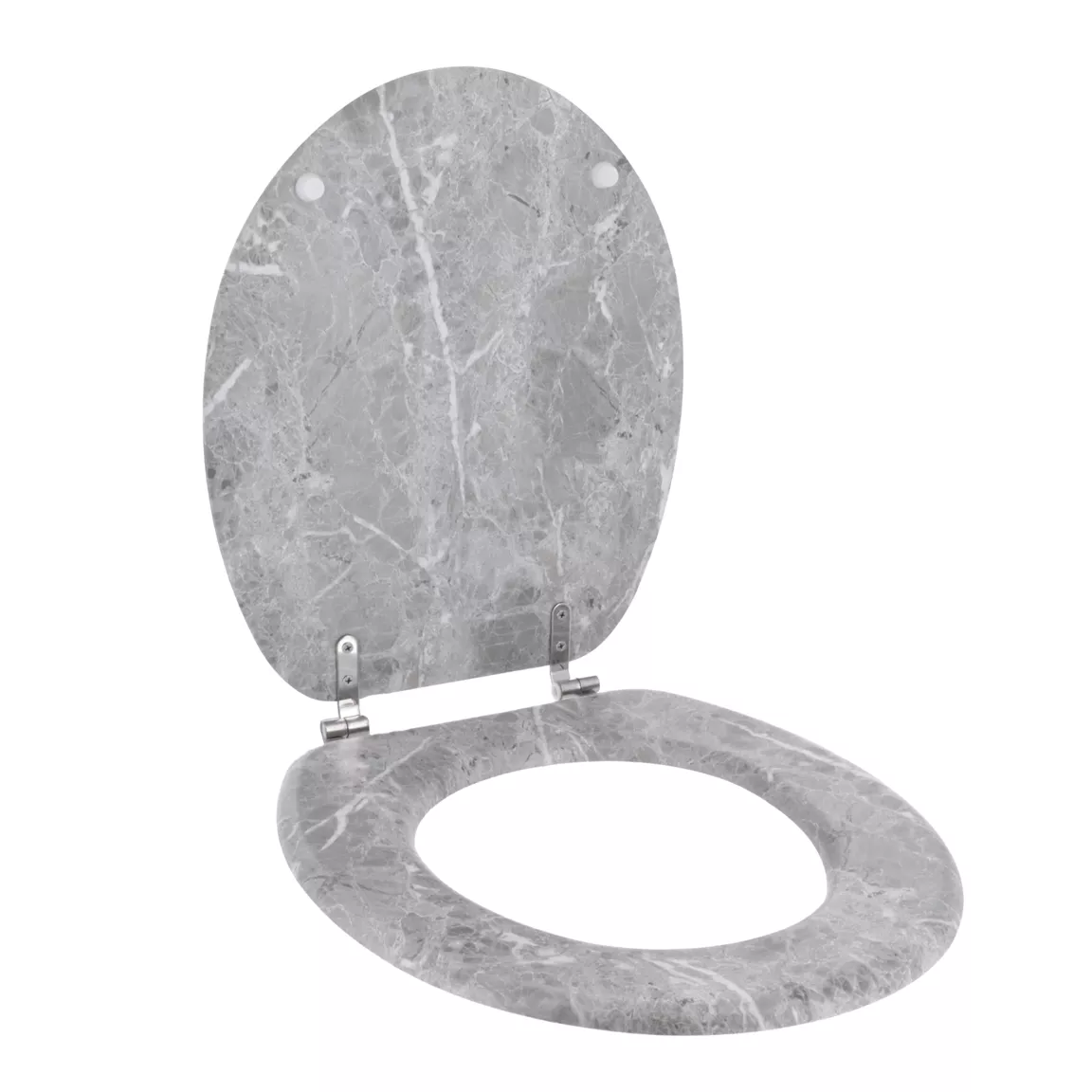 Abattant WC 18 pouces MDF Façon Marbre Gris