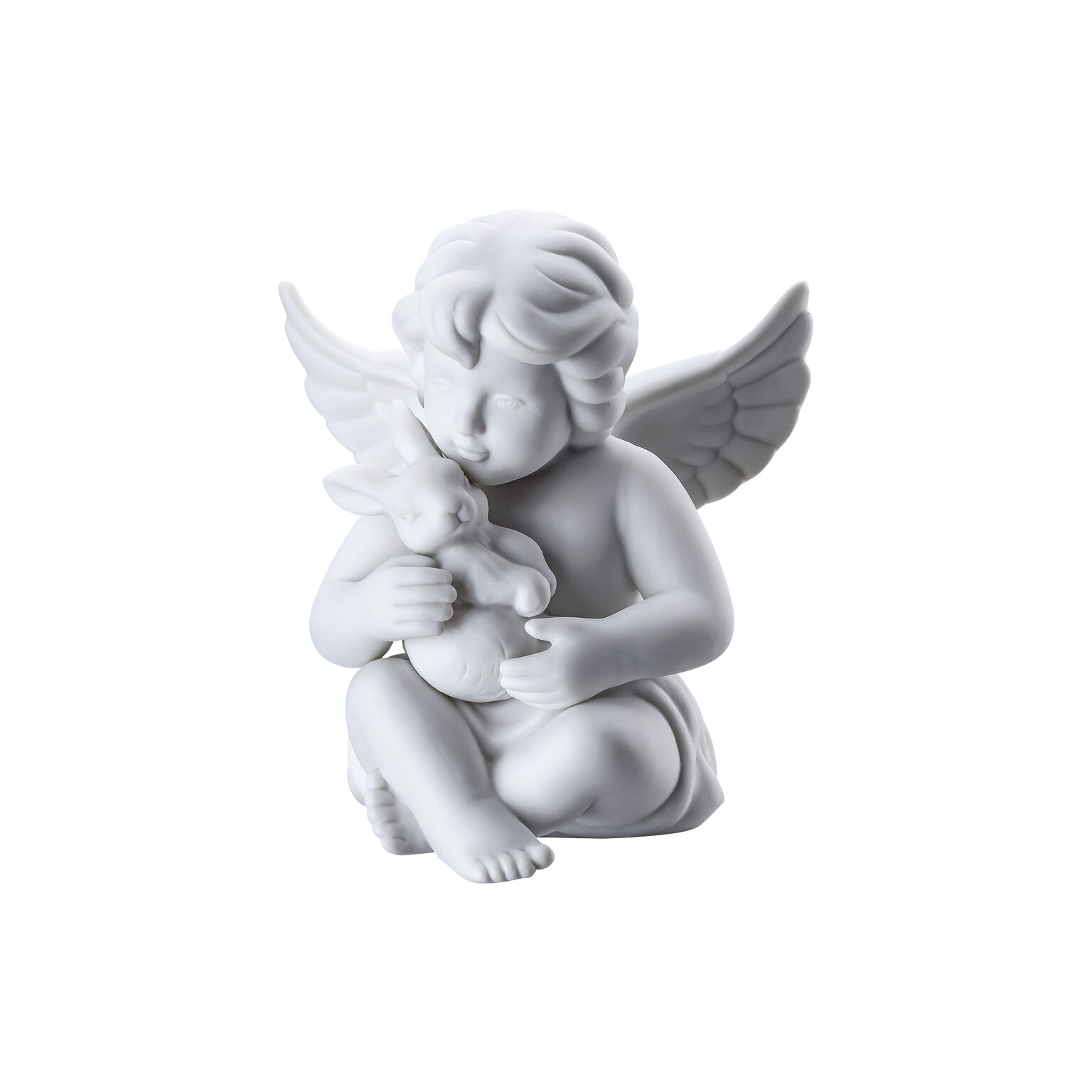 Angels Weiss matt Engel mit Hase