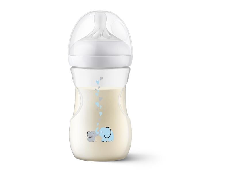PHILIPS AVENT Trinkflasche Natural Response Elefanten 260 m Babyflasche mit Airfree Ventil