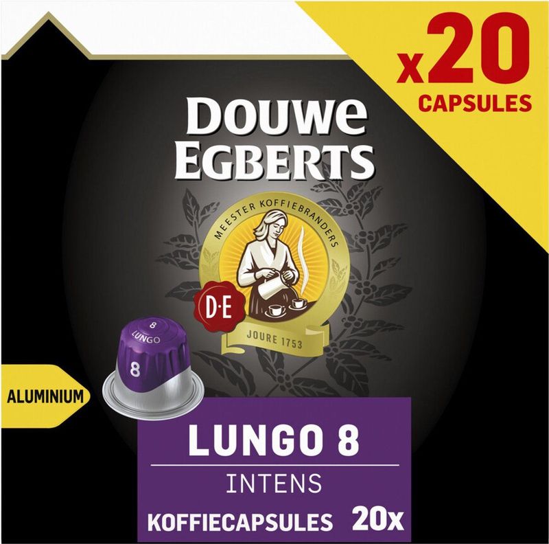 Douwe Egberts Koffie Koffiecups Lungo Intens UTZ 20 stuks