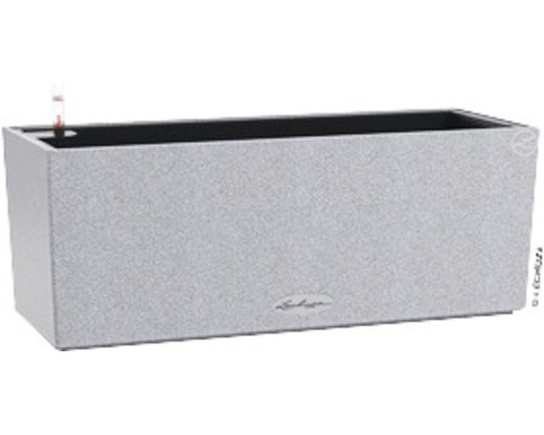 Lechuza Balconera Stone kunststof bloembak 50x19x19 cm grijs incl. zelfbewateringssysteem en plantinzet
