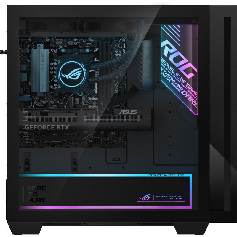 ASUS ROG G700 GM700TZ-DRR9700X029W AMD Ryzen™ 7 9700X 32 Go DDR5-SDRAM 2 To SSD NVIDIA GeForce RTX 5080 Windows 11 Home Tower PC Noir