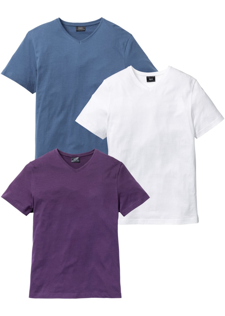 Lot de 3 T-shirts col V