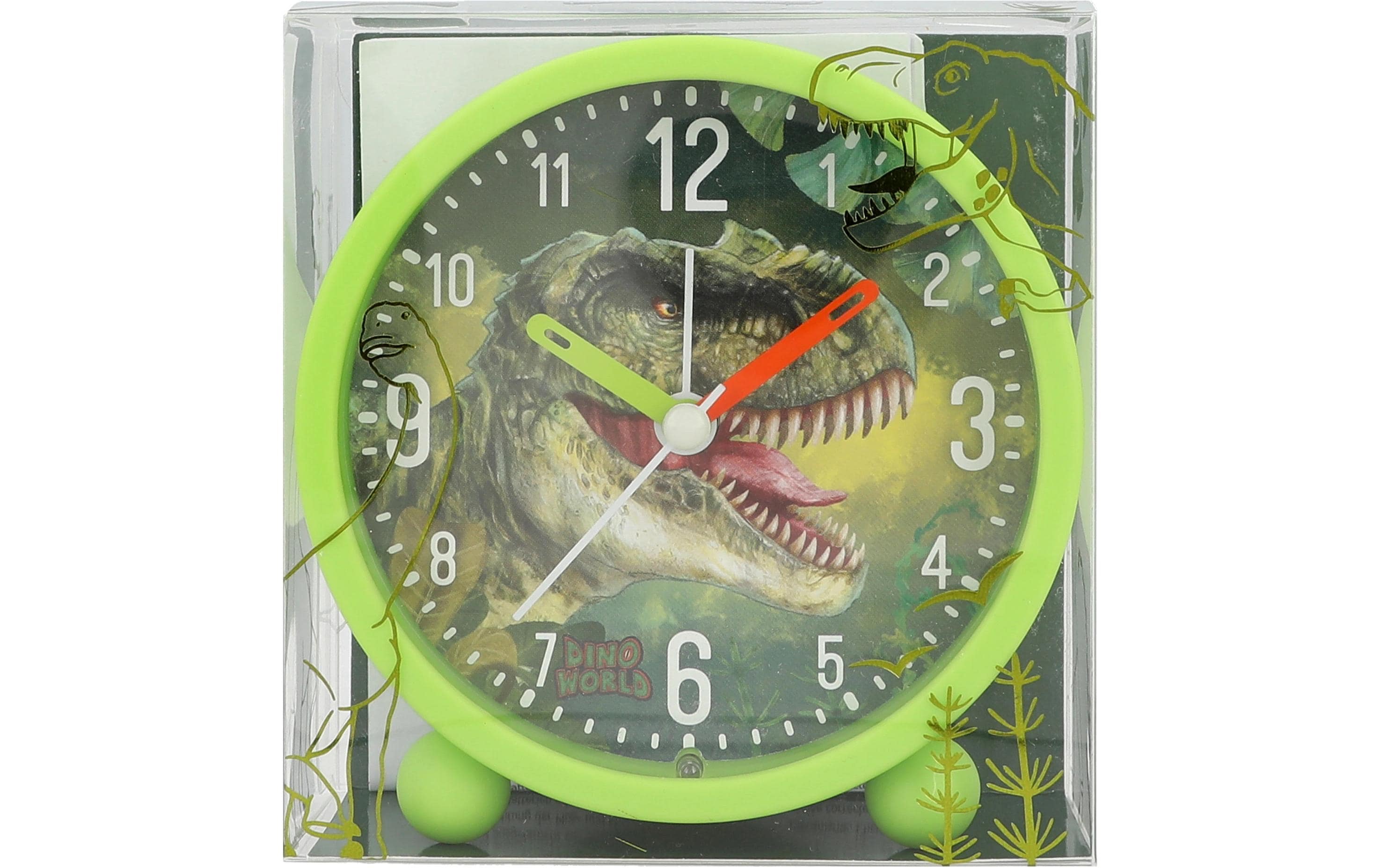 Wecker Dino World GrünKinder Analog-Wecker