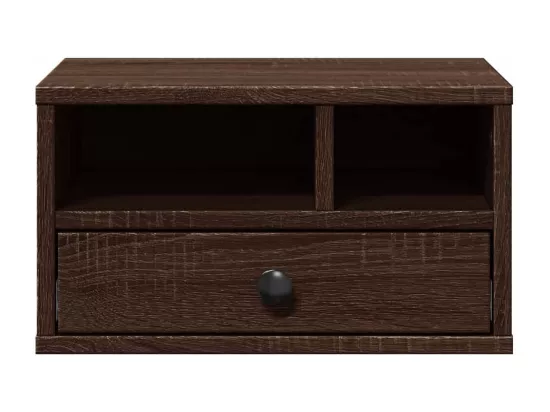 Support d'imprimante chêne marron 40x32x22,5 cm bois ingénierie