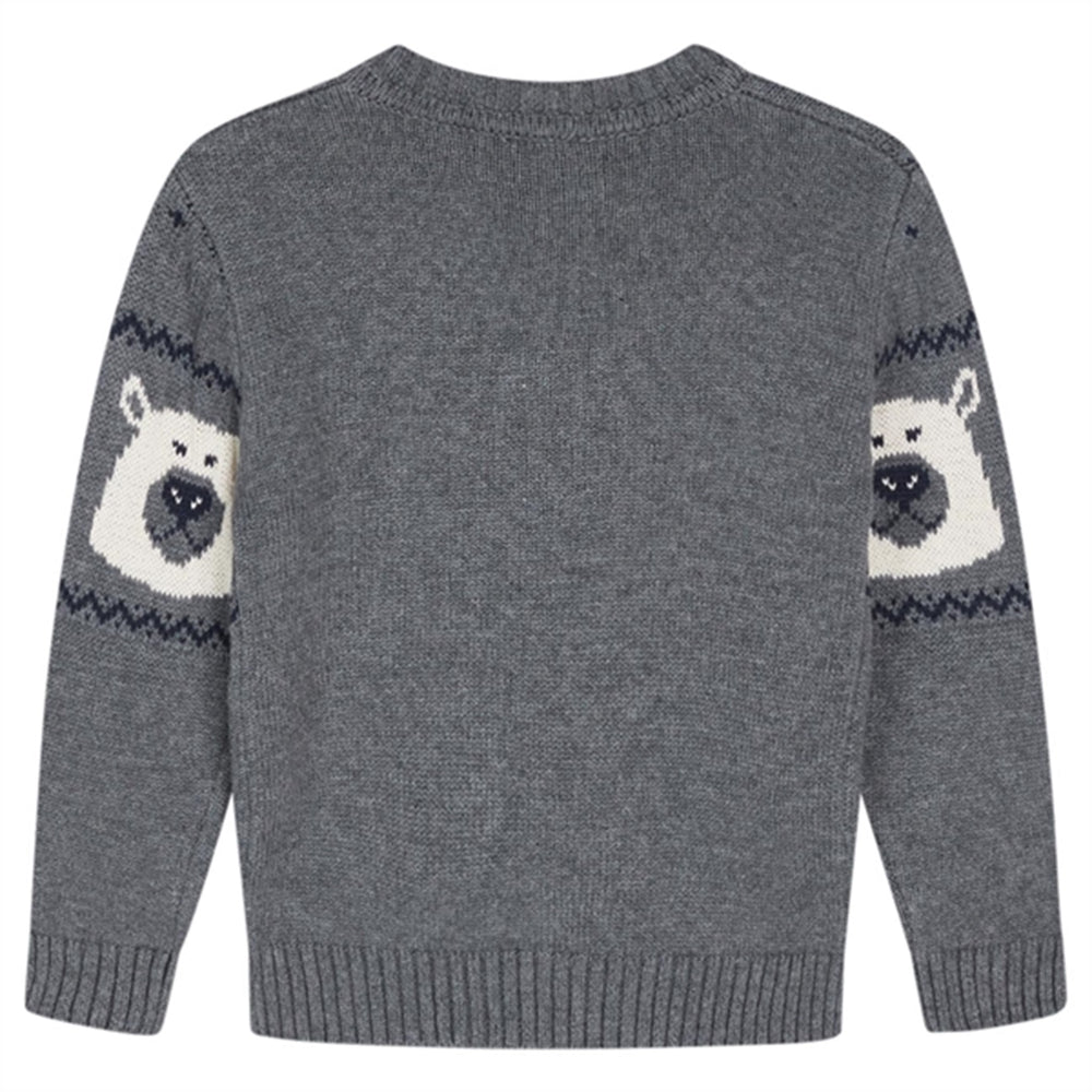 Hust & Claire Mini Wool Grey Pelle Strik