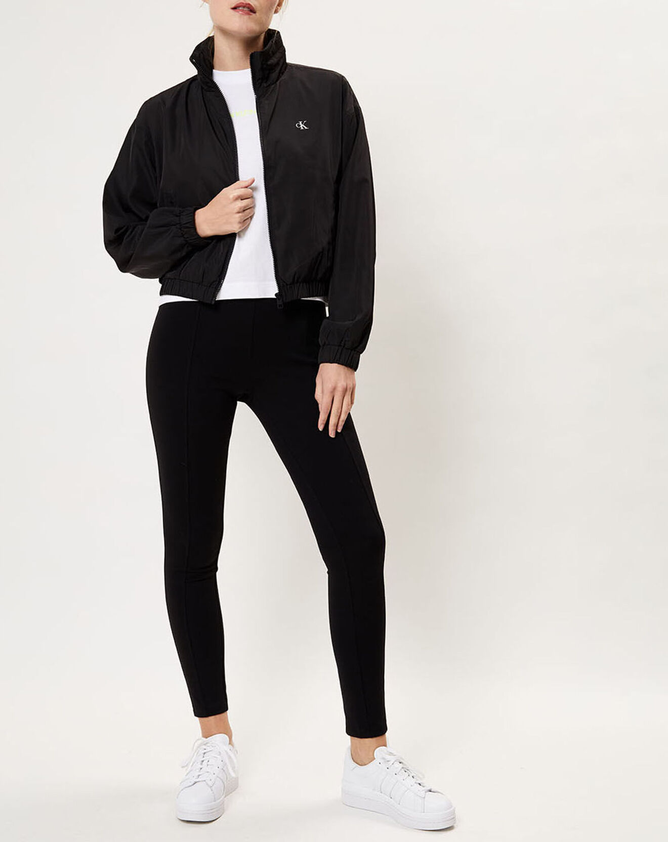 Calvin Klein Jeans Blouson Windbreaker Logo Xl Dos noir