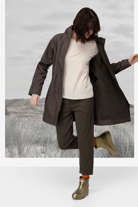 Softshell-Jacke, 3fach Funktion, Kapuze, Langarm