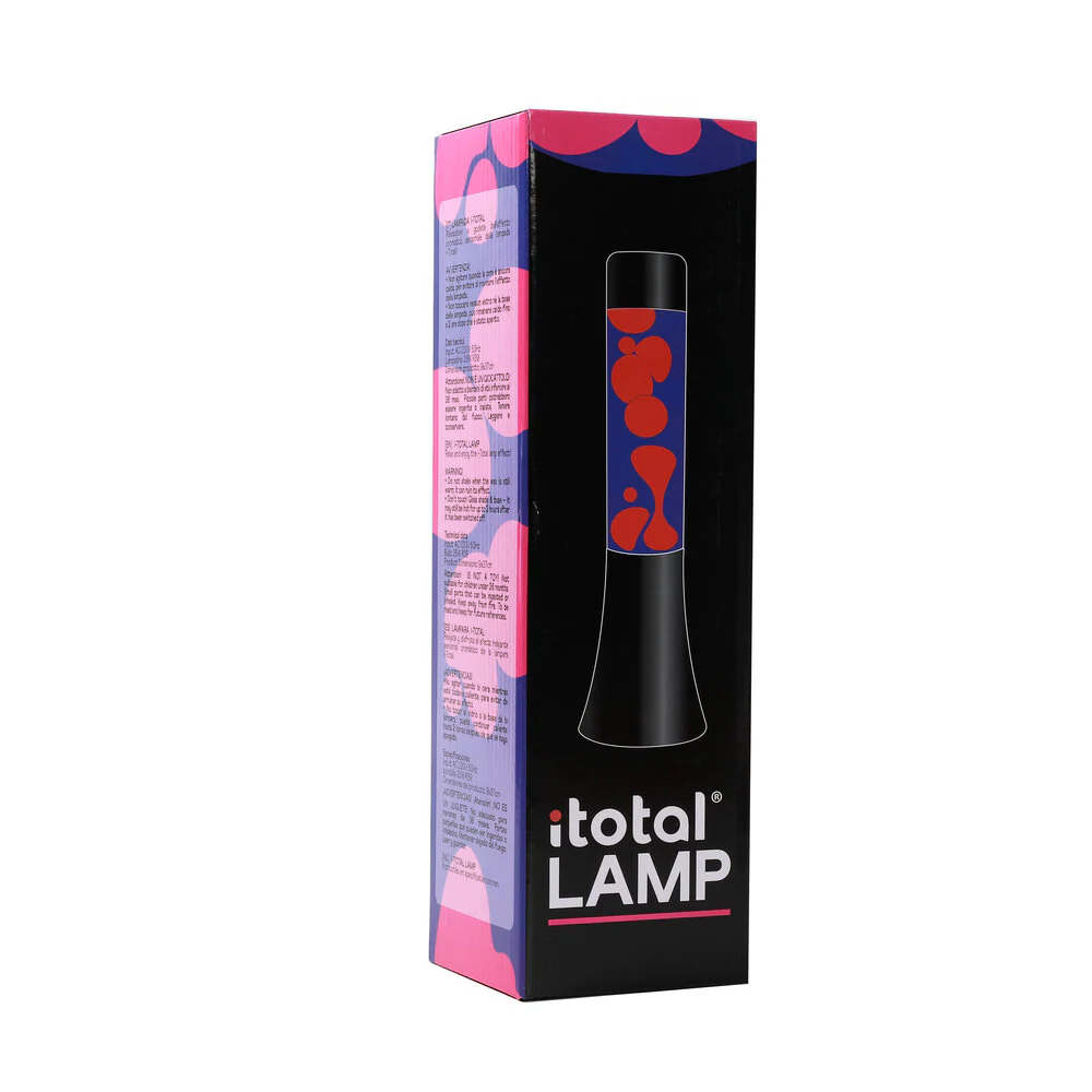 I-Total  Lavalampe, lilla/pink - H30 cm