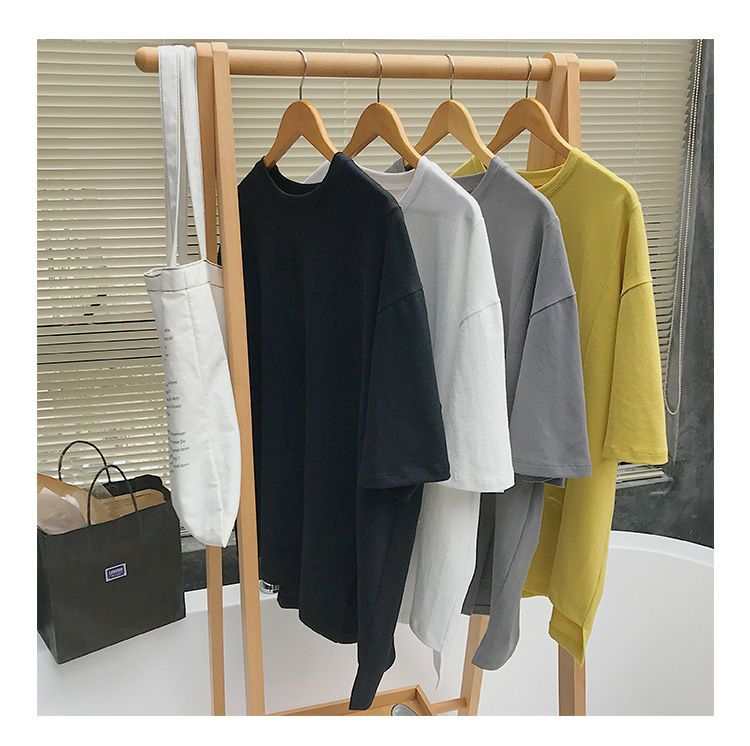 Bay Go Mall - Effen T-shirt met elleboogmouwen