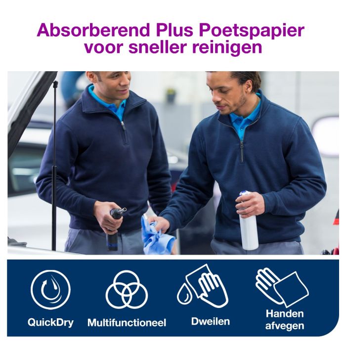Tork 130052 2st Wiper 420 Perform. 2-lgs blauw 255 mtr x 24 cm pak à 2 rol/750 vel (130052)